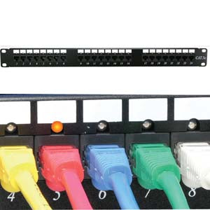 CAT6 110 Patch Panel 24Port Rackmount w/LED Indicator CAT6 110 Patch Panel 24Port Rackmount w/LED Indicator